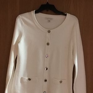 Cream color button up long sleeve top